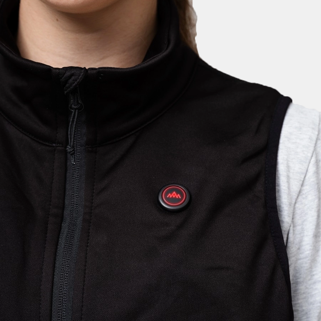 HeatX - Lämmitettävä liivi fleece naisille – musta