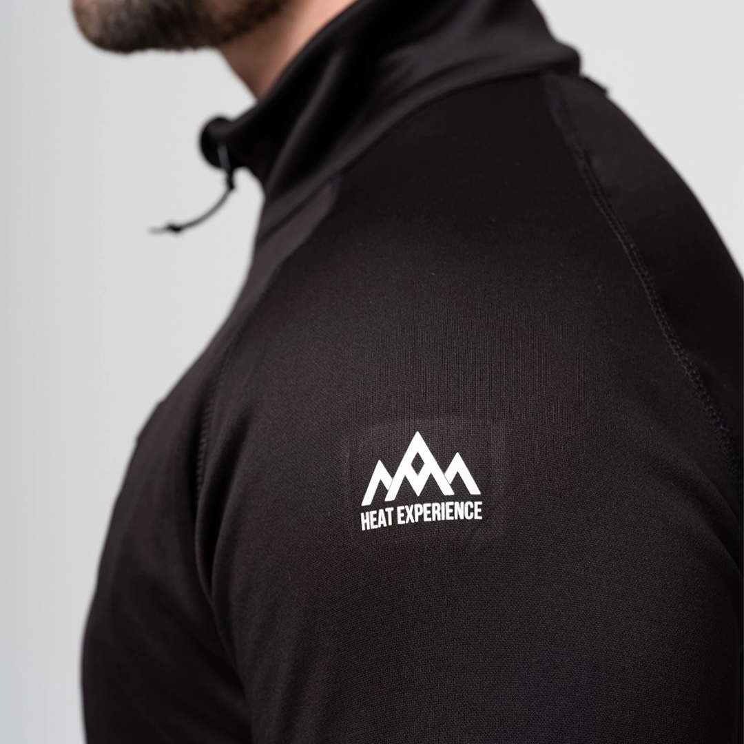 HeatX - Lämpöfleecepaita Miehille Musta