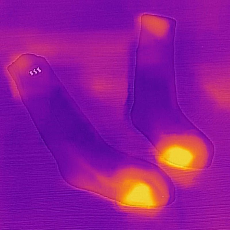 Glovii - Röda Värmestrumpor med Fjärrkontroll - Nordiq Heat