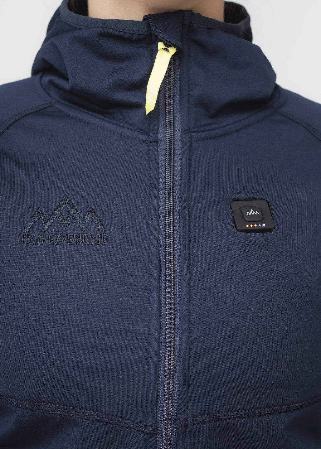 HeatX - Heated Anyday Zipfleece Dam Navy/Blå - Nordiq Heat