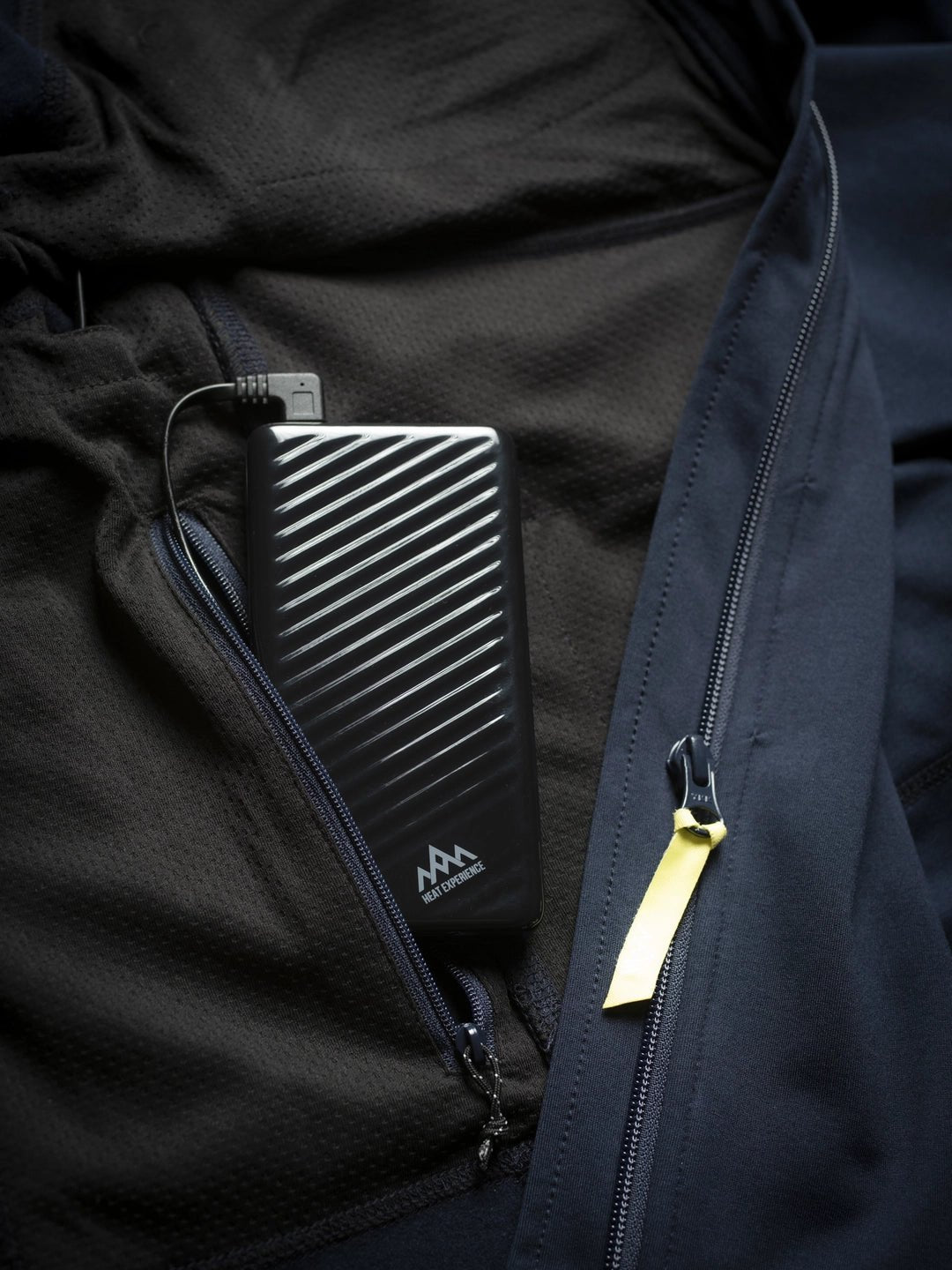 HeatX - Heated Anyday Zipfleece Dam Navy/Blå - Nordiq Heat