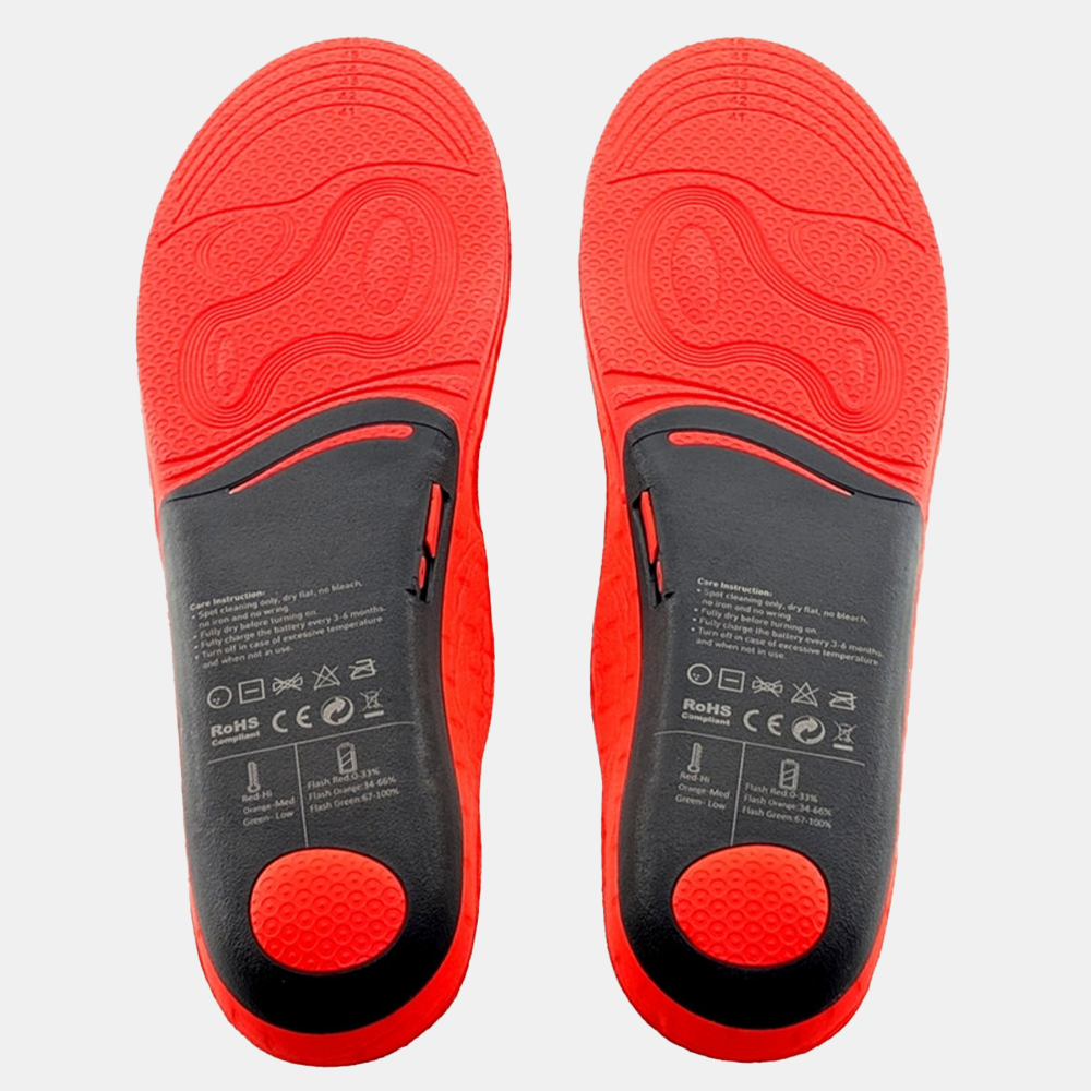 Glovii - Lämmitettävät pohjalliset kaukosäätimellä ja langattomalla latauksella