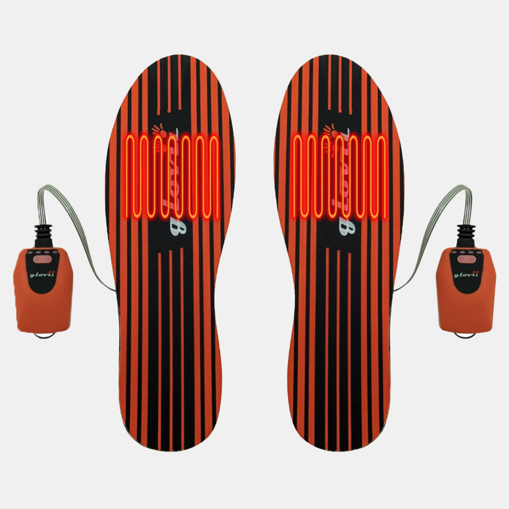 Glovii - Lämmitettävät pohjalliset hiihtoon ultrakevyet sovelluksella ohjattavat