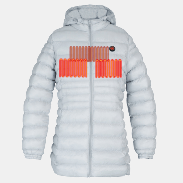 Glovii - Lämpötakki Naisille Vaaleanharmaa