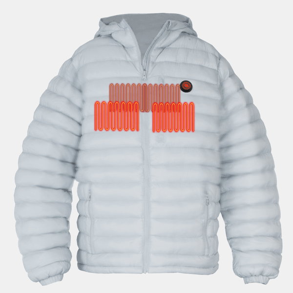 Glovii - Lämpötakki Miehille Valkoinen