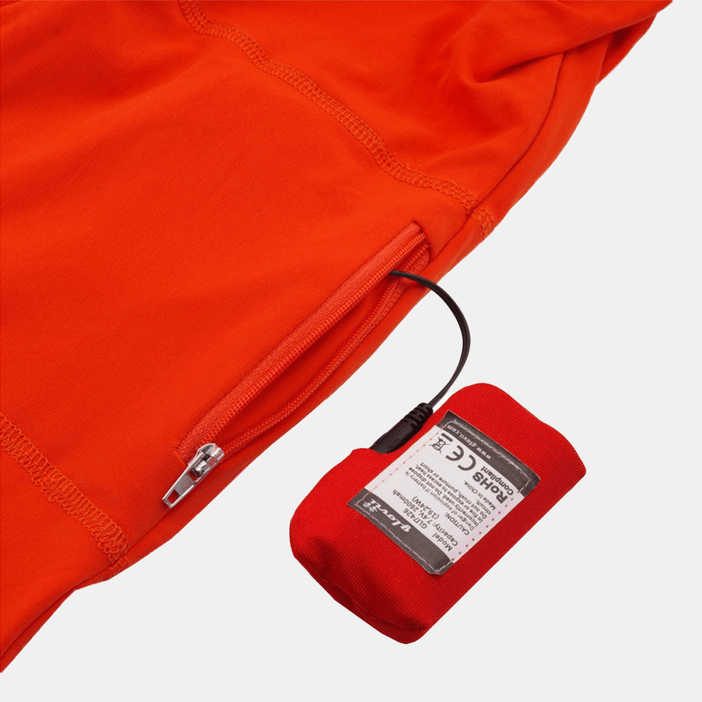 Glovii - Värmeunderställströja Orange-Röd - Nordiq Heat