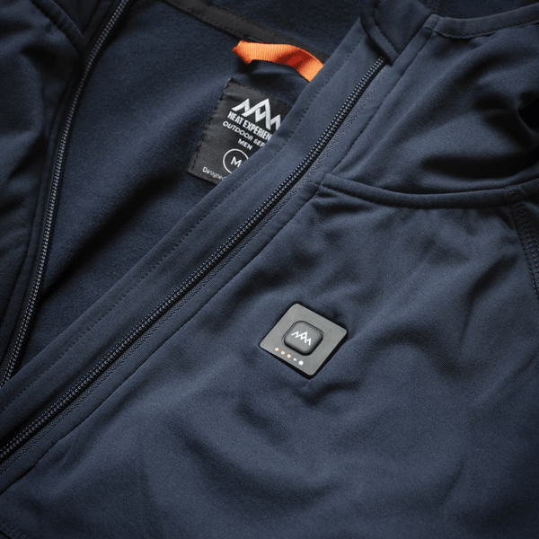 HeatX - Lämmitetty Anyday Zipfleece Miehille Navy/Sininen