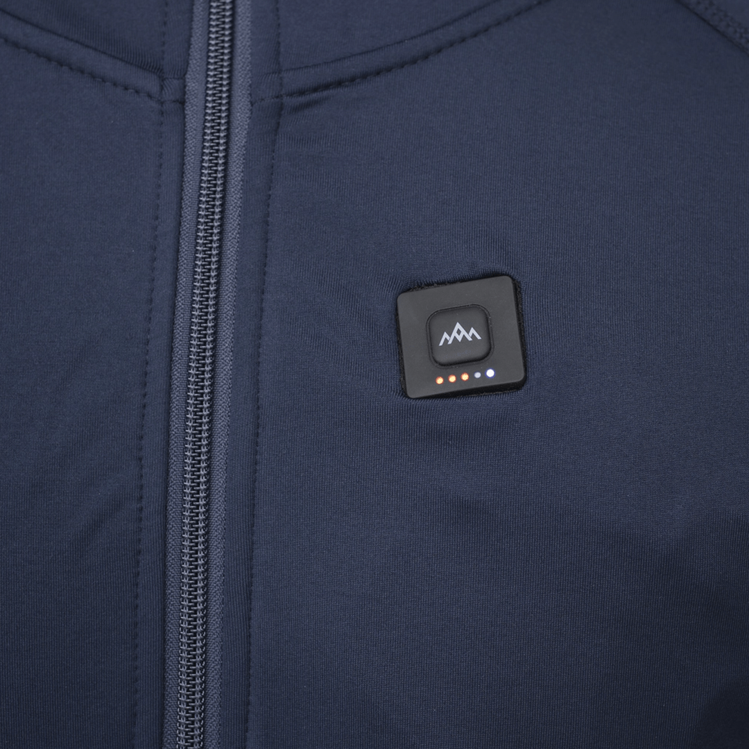 HeatX - Heated Anyday Zipfleece Herr Navy/Blå - Nordiq Heat