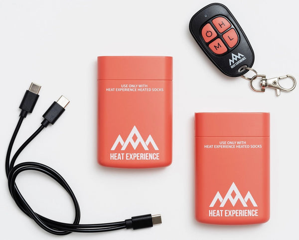 HeatX - Lämmitettävät sukat Everyday Oliivinvihreä paristolla